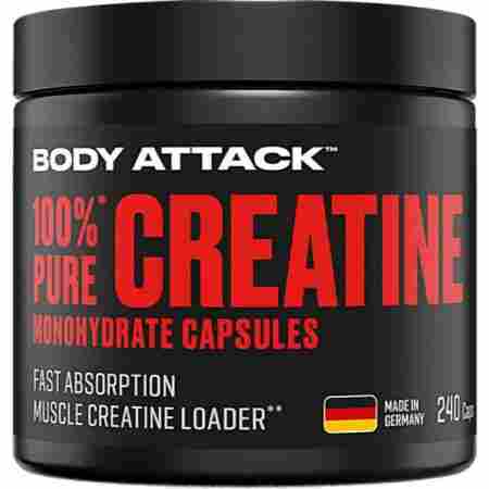 Body Attack 100% Pure Creatine Kapseln
