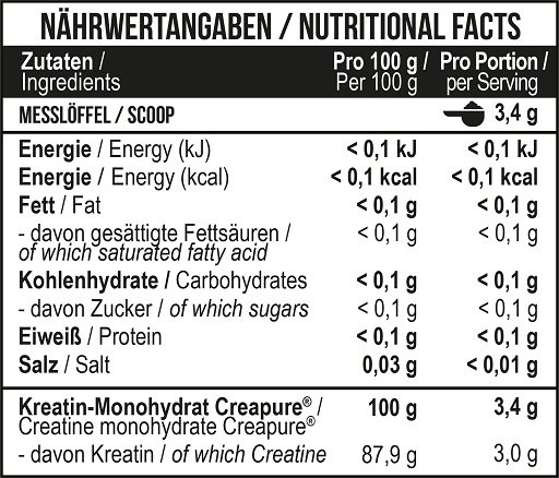 MST - Creatin Pro CREAPURE 500g – Bild 3