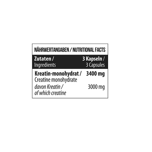 MST - Creatine Monohydrate - 300 Kapseln – Bild 4
